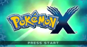 Pokemon X (JP) screen shot title